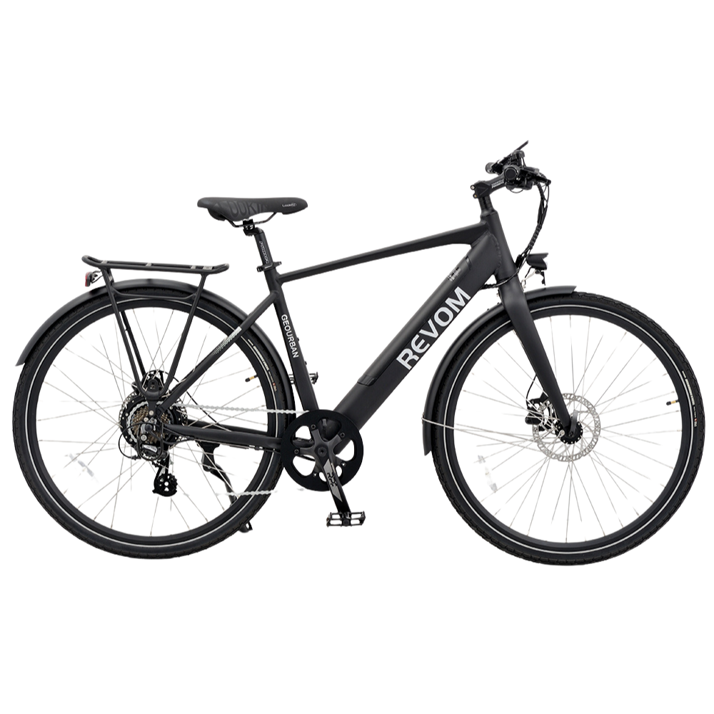 Revom EB01 Urban Hybrid Electric Bike Black Facing Right