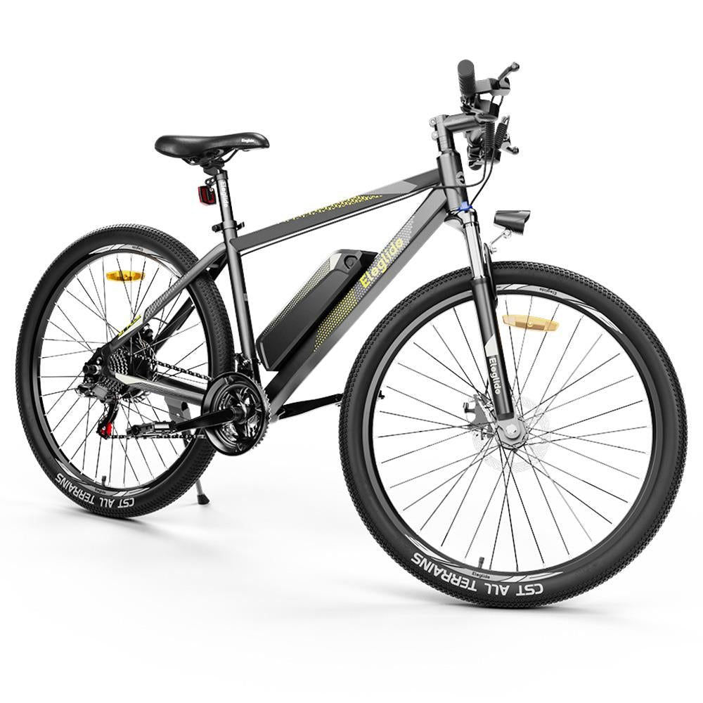 Eleglide M1 Plus Electric Mountain Bike All Terrain Gray Facing Oblique Right