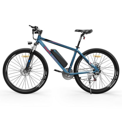 Eleglide M1 Electric Mountain Bike All Terrain Blue Facing Left 