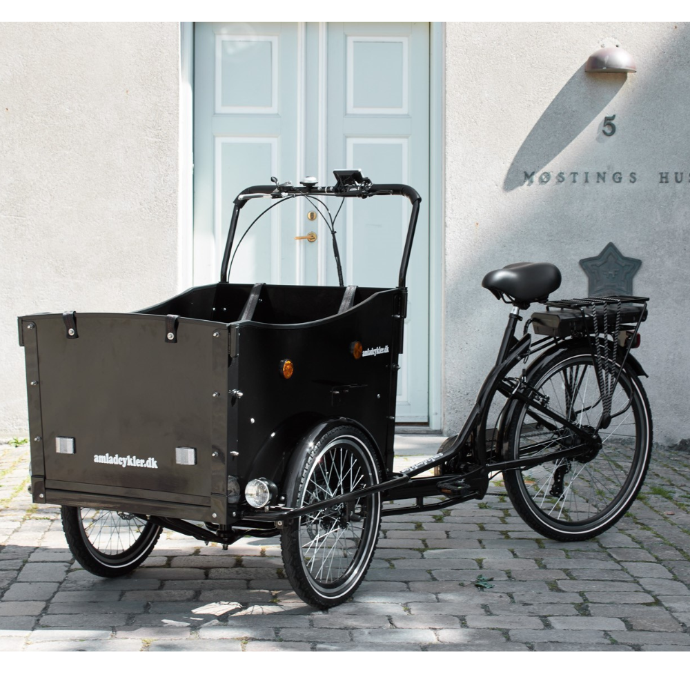 Amcargo Deluxe Electric Cargo Bike, 15.5MPH