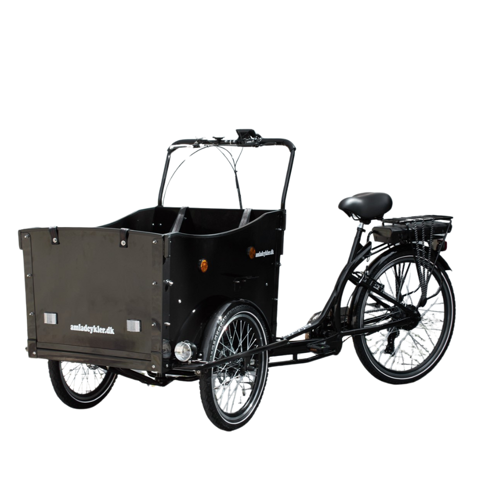 Amcargo Deluxe Electric Cargo Bike, 15.5MPH