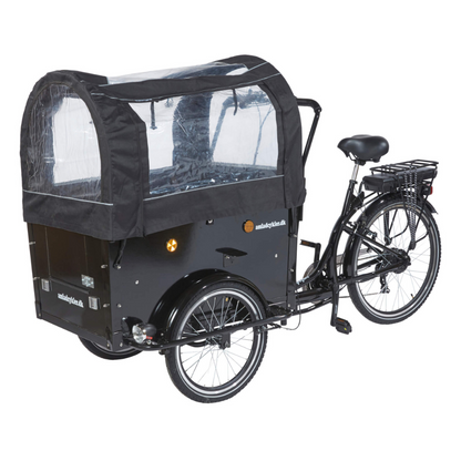 Amcargo Kindergarten Open Electric Cargo Bike, Custom , 15.5MPH Facing Left With Canopy 