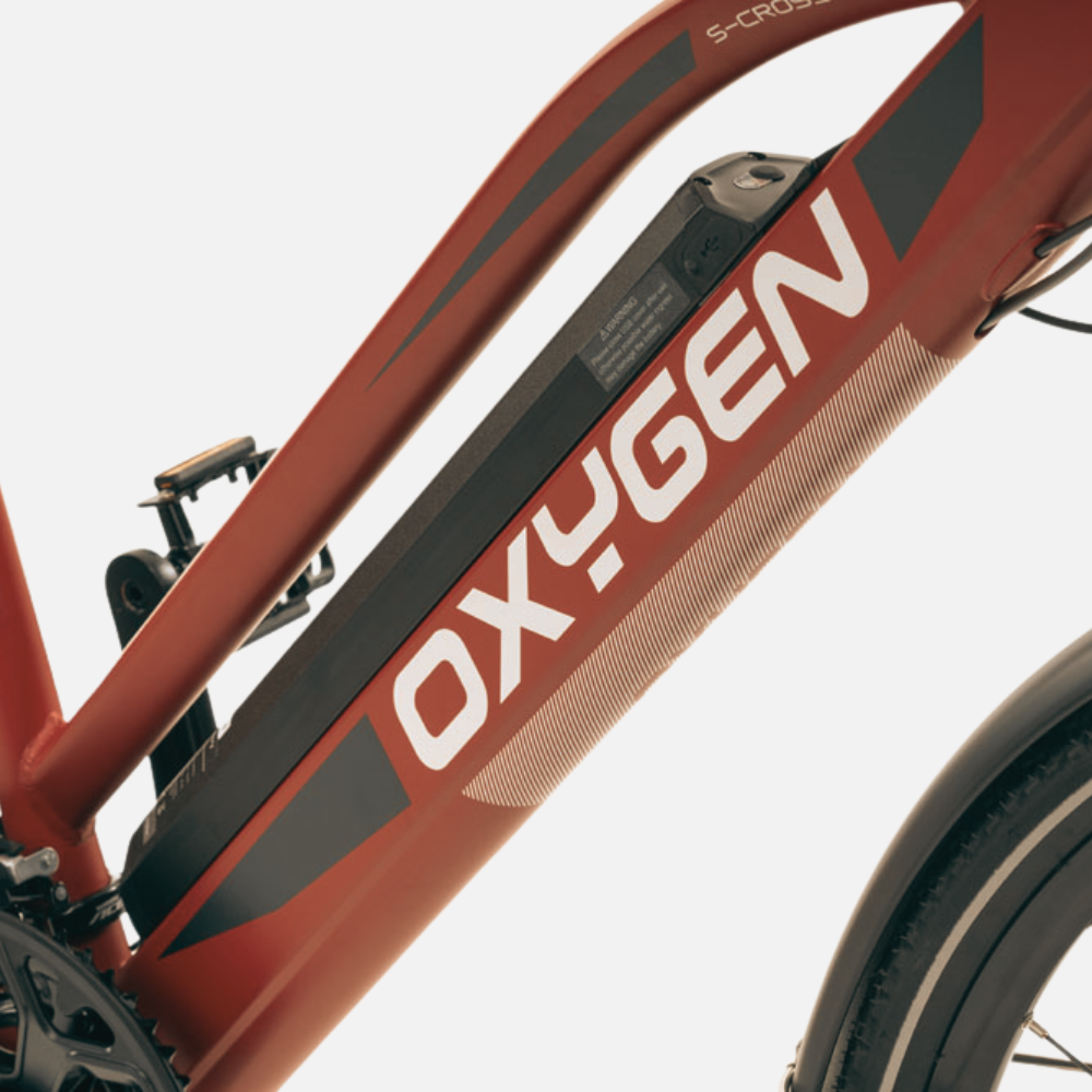 Oxygen S-Cross ST MKII Red close up of battery brand collection photo 