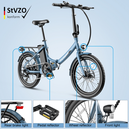 Fafrees F20 Light Step Thru Folding Electric Urban Bike, 2024 Model