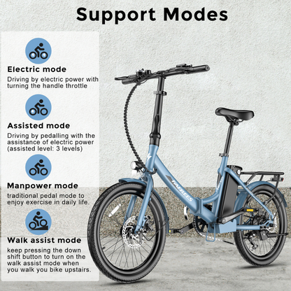 Fafrees F20 Light Step Thru Folding Electric Urban Bike, 2024 Model