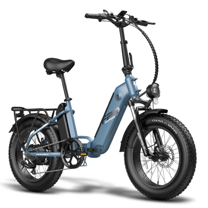 Fafrees FF20 Polar Fat Tyre Step Thru Folding Electric Trekking Bike, 2024 Model