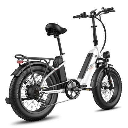 Fafrees FF20 Polar Fat Tyre Step Thru Folding Electric Trekking Bike, 2024 Model