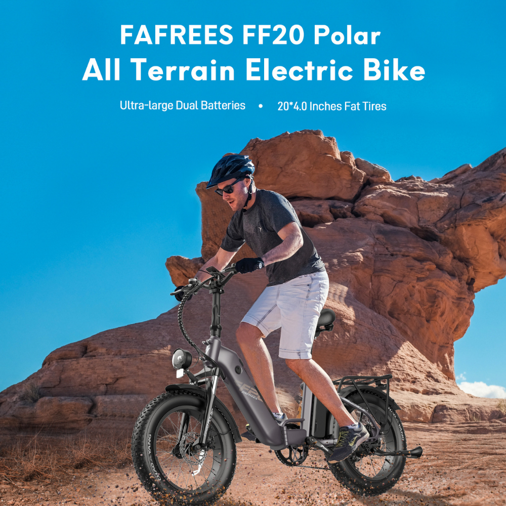 Fafrees FF20 Polar Fat Tyre Step Thru Folding Electric Trekking Bike, 2024 Model