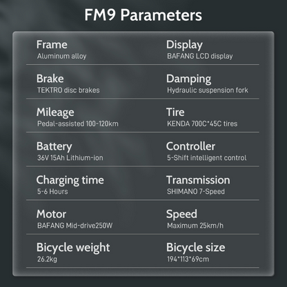 Fafrees FM9 Step Thru Electric Urban Bike, 2024 Model