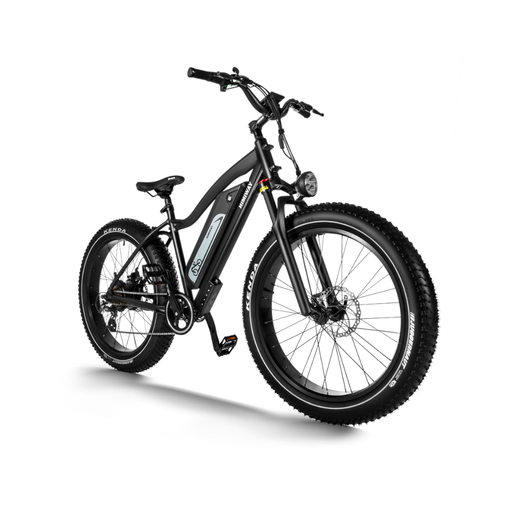 Himiway Cruiser All Terrain, Fat Tyre, Long Range, Electric Bike, Top Speed 15.5MPH Facing Oblique Right 