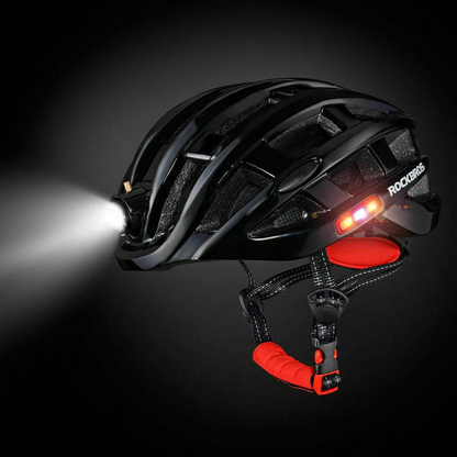 Himiway E-Bike Safety Helmet Black on black background