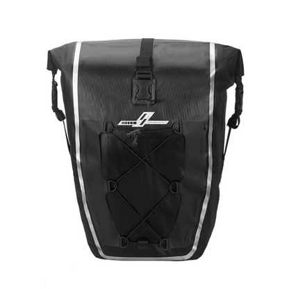 Himiway Zebra Step Thru + Waterproof Pannier Bag Bundle Bag Front 