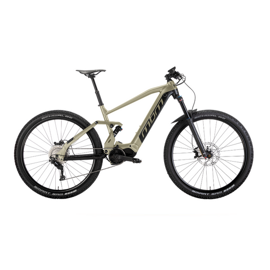 MBM Hyperion Plus 29er Electric Mountain Bike Sand, 15.5MPH Sand Facing Right
