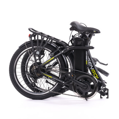 Oxygen Go Folding Electric Bike, Step Through, Urban, Black Folded 2 