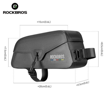 ROCKBROS Road-to-Sky Frame Bag Magnetic Top Tube Bag 100% Waterproof 0.6L-0.9L