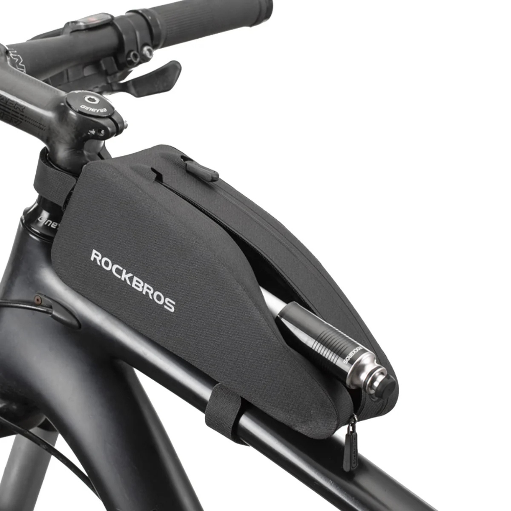 ROCKBROS Waterproof Top Tube Bag Bike Frame Bag with Double Zipper