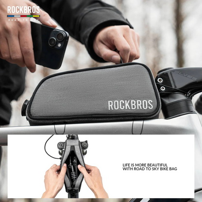 ROCKBROS Road-to-Sky Bicycle Top Tube Bag Frame Bag 0.7L Reflective Bicycle Bag