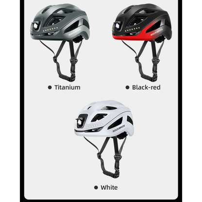 ROCKBROS Bike Helmet with Light USB Rechargeable Adjustable