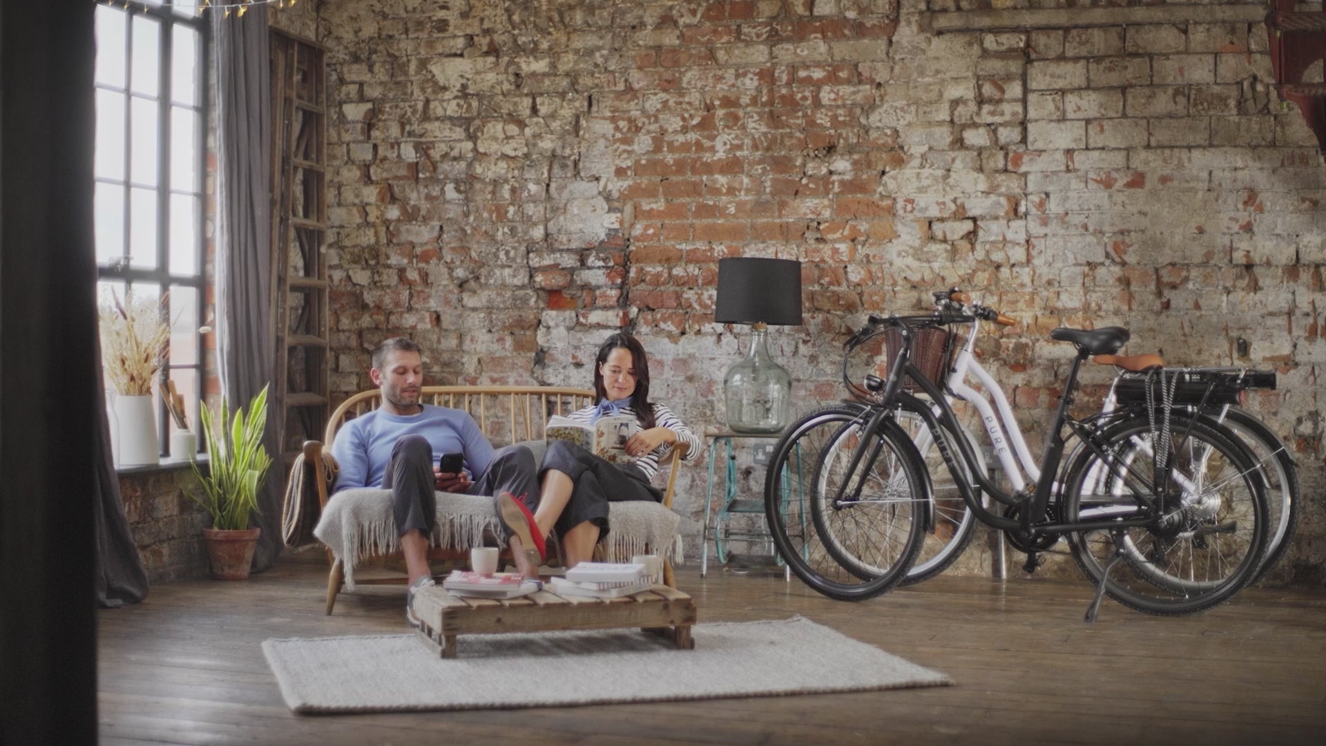 PURE Free City Step Thru Electric Bike, 15.5MPH promotional video