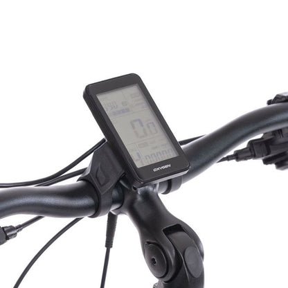 Oxygen S-CROSS ST MKII Step Through Commuter Trekking Urban E-Bike Black LED Display